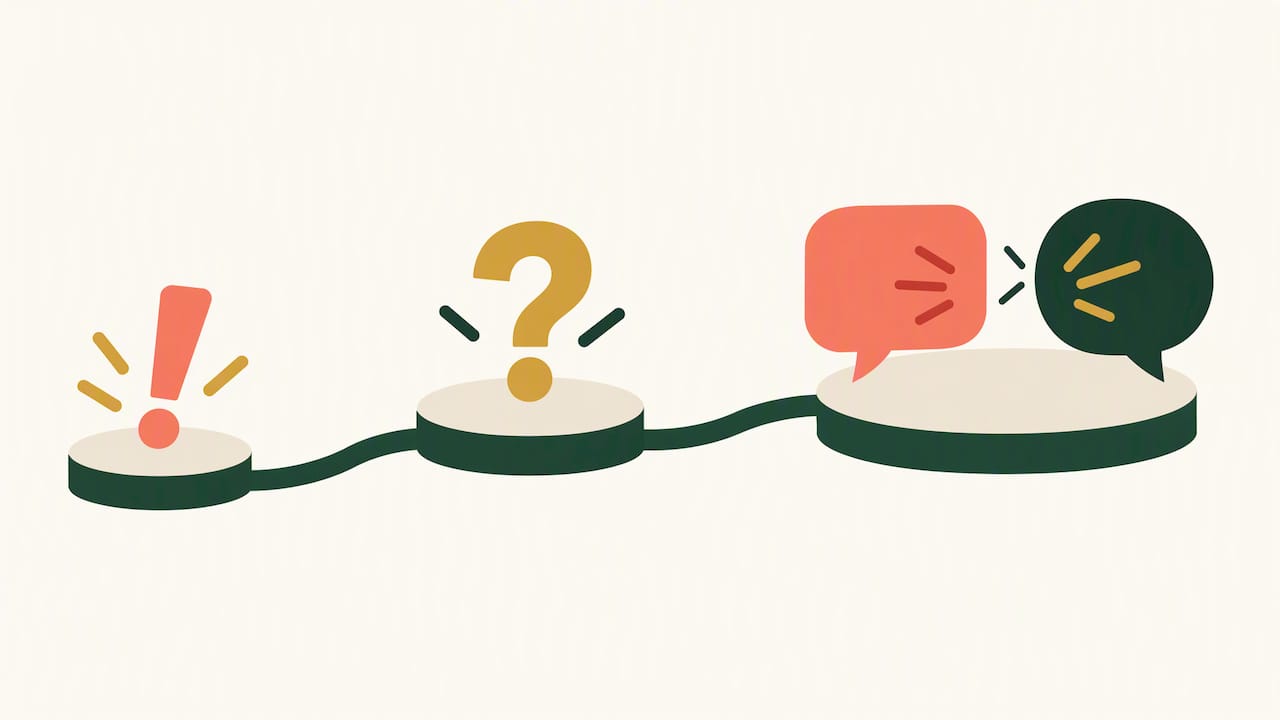 Low-stakes sharing leading toward harder conversations
