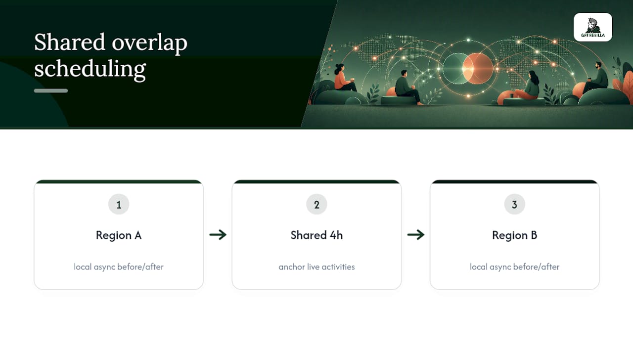 Time zone overlap and async participation paths